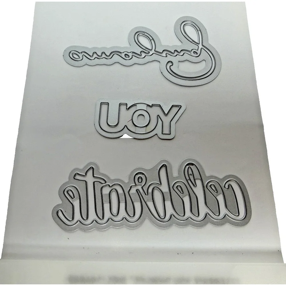 Stampin' Up Big Shot Celebrate You Thinlits Dies 146840 Amazing You Celebrate